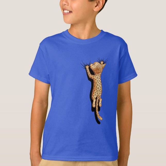 T-shirt Accrocher sur Leopard (Devant)