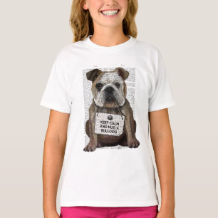 T-shirt Accrocher un Bulldog