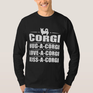 T-shirt Accrocher Un Corgi Aimer Un Corgi Embrasser Un Cor