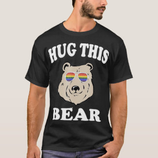 T-shirt Accrochez son ours Gay LGB Drôle cadeau 