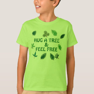 T-shirt Accrochez un arbre et sentez-vous libre Chemise