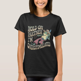 T-shirt Accrochez-vous à la grenouille de cow-boy Partenai