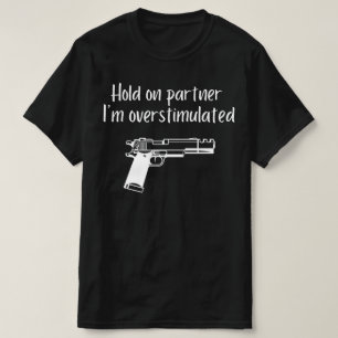 T-shirt Accrochez-Vous Au Partenaire Im Surstimulé, Homme 