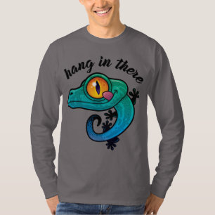 T-shirt Accrochez-Vous Là Gecko Coloré