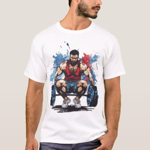 T-shirt Accroupissez-vous jusqu'à ce que vous marchiez drô