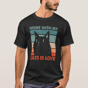 T-shirt Accueil avec My Cats Is Love Chat Chat Maman Kitte