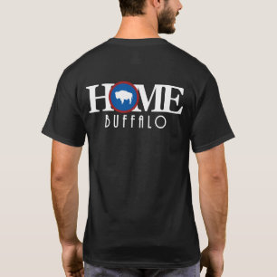 T-shirt ACCUEIL Buffalo Wyoming (impression au dos)