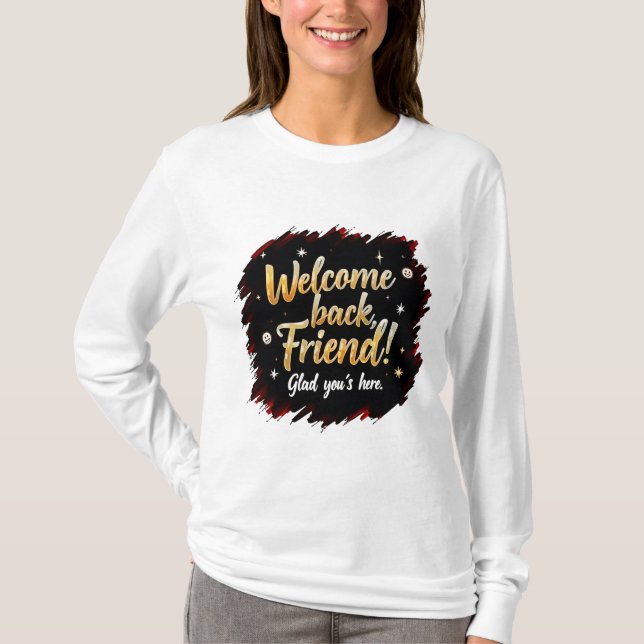 T-shirt Accueil convivial - Salutation ami Tee (Devant)