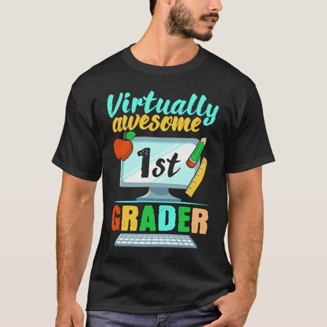 T-shirt Accueil d'apprentissage virtuel de 1ère catégorie  (Devant)
