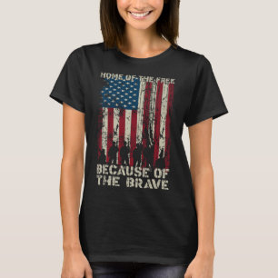 T-shirt Accueil De La Libération À Cause De La Brave Trous