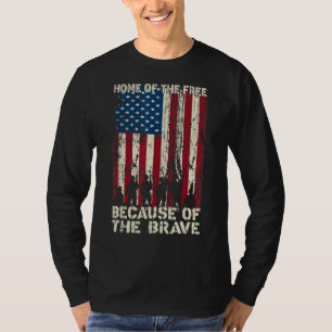 T-shirt Accueil De La Libération À Cause De La Brave Trous