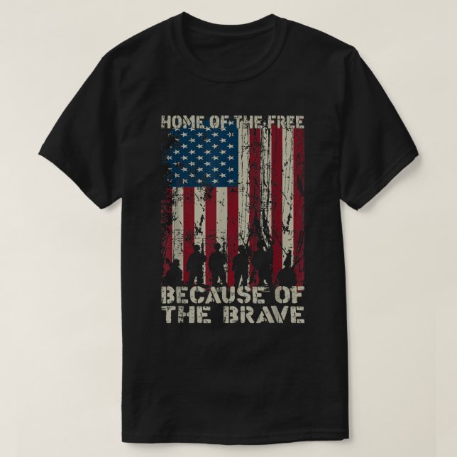 T-shirt Accueil De La Libération À Cause De La Brave Trous (Design devant)