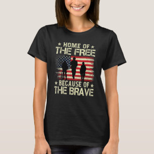 T-shirt Accueil De La Libération À Cause Du Brave Drapeau