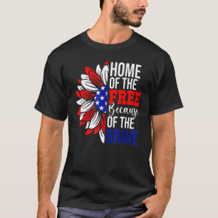 T-shirt Accueil De La Liberté À Cause De La Courageuse Amé