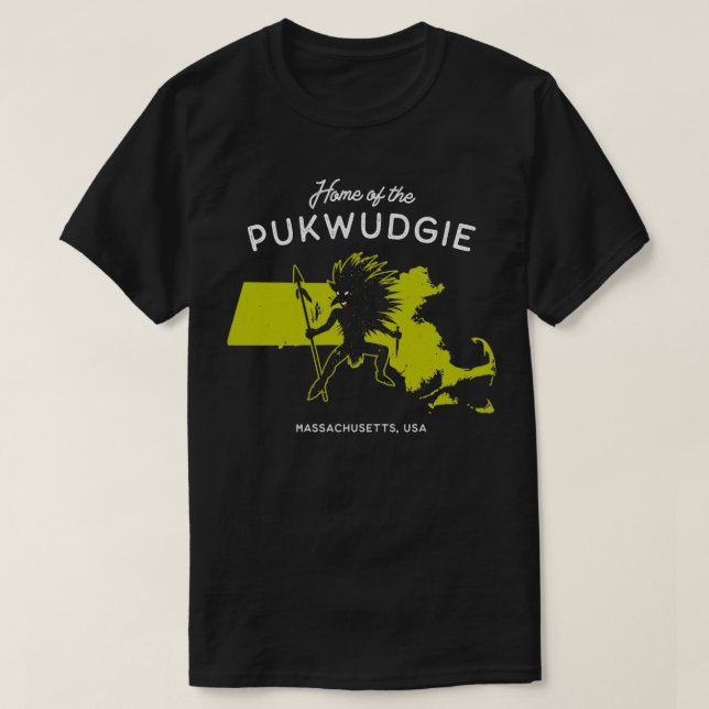 T-shirt Accueil de Pukwudgie Massachusetts USA (Design devant)