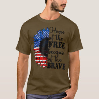 T-shirt Accueil Du Libre À Cause Du Brave Tournesol 4T