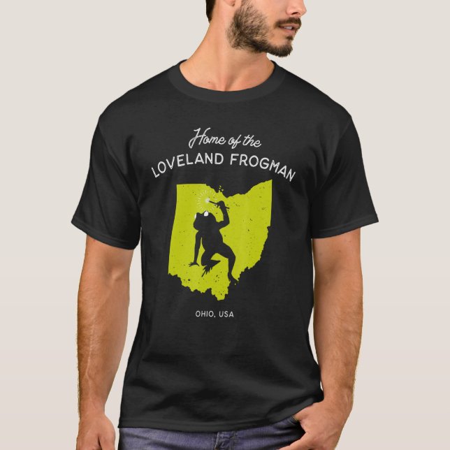 T-shirt Accueil Du Loveland Frogman Ohio Usa 1 (Devant)