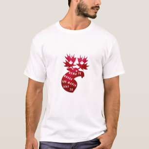 T-shirt Accueil est là où se trouve la feuille d'érable, D