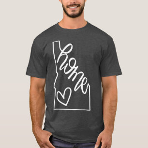T-shirt Accueil État Idaho Accueil Poignée