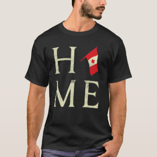 T-shirt Accueil Fête du Canada Fière de l'érable Drapeau c