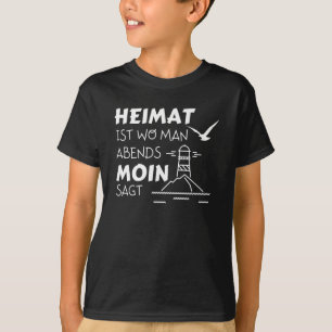 T-shirt Accueil Moin Phare Seagull Mer du Nord