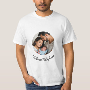 T-shirt accueil nouveau bébé fille ou garçon, accueil bébé