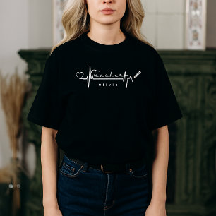 T-shirt Accueil personnalisé de l'enseignant Retour à l'éc