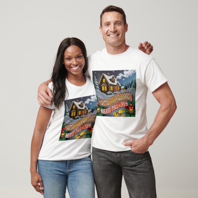 T-shirt "Accueil pour les Fêtes : Joie Pure" (Unisexe)