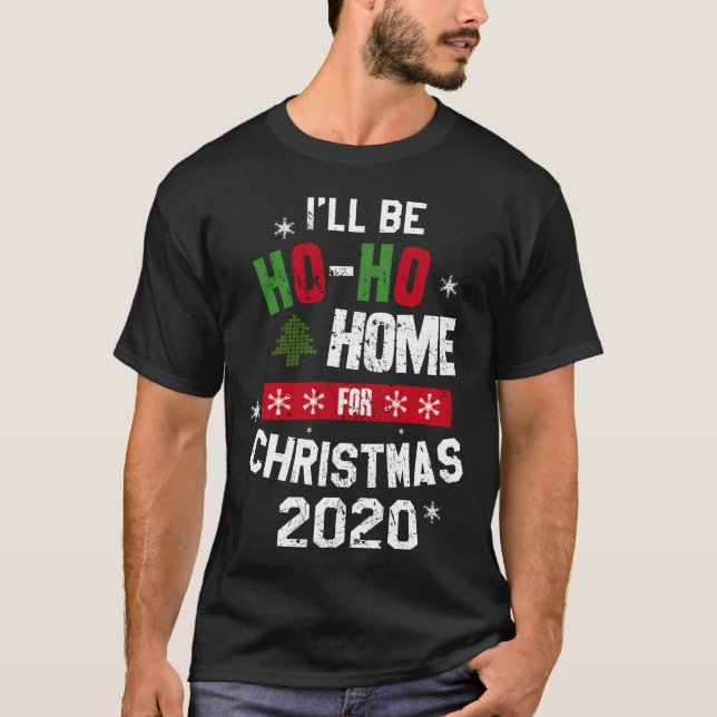 T-shirt Accueil pour Noël rétro (Devant)