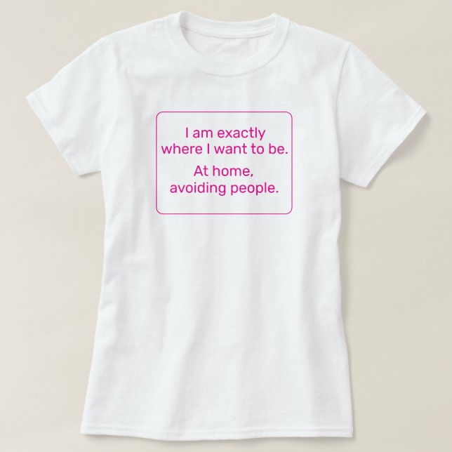 T-shirt Accueil (rose) (Design devant)
