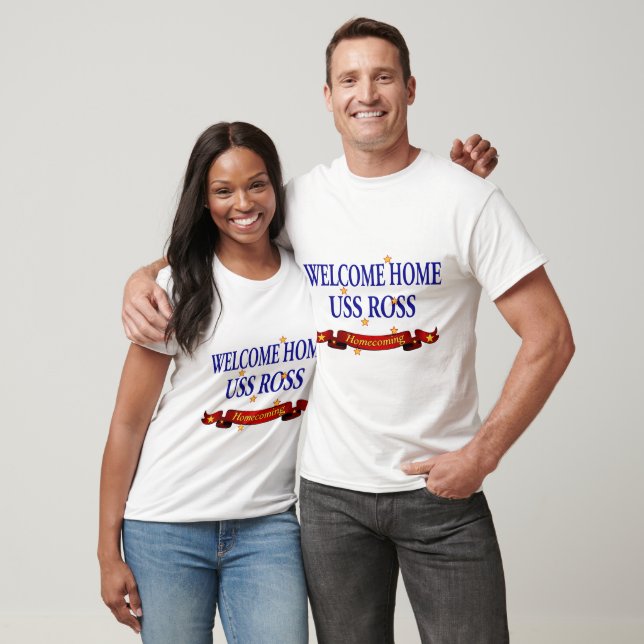 T-shirt Accueil USS Ross (Unisexe)