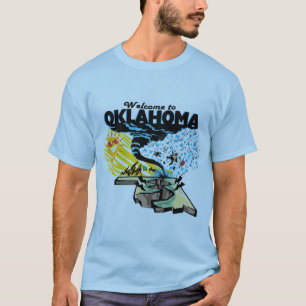T-shirt Accueil vers l'Oklahoma. Est c'un grand état ou c