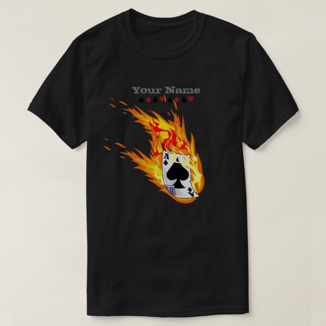 T-shirt Ace de pique personnalisé (Design devant)