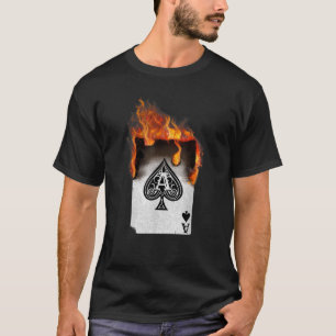 T-shirt Ace de Spade Chemise Funny Poker T Chemise
