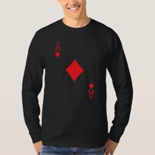 T-shirt Ace Diamonds Poker Texas Hold Em Deck Cartes Jouer