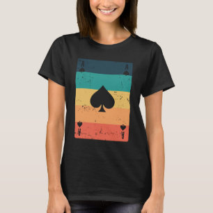 T-shirt Ace du jeu de poker ou de carte de ski