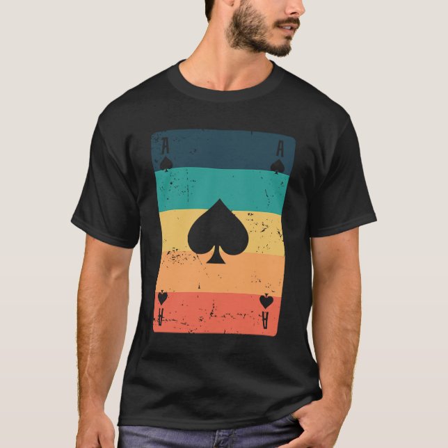 T-shirt Ace of Poker or Skat Card Game Game (Devant)