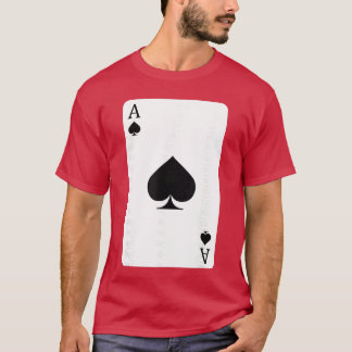 T-shirt Ace of Spades Playing Card Ace Card vintage