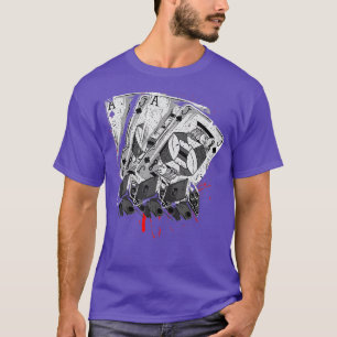T-shirt Aces Jacks & Dices - Conception de Poker Vintage