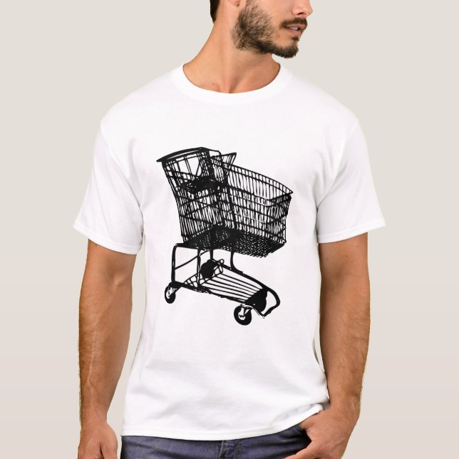 T-shirt achat-chariot (Devant)