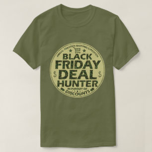 T-shirt Achats noirs drôles de remise de chasseur