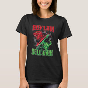 T-shirt Acheter Low Sell High Stock Trader Bull & Bear 1