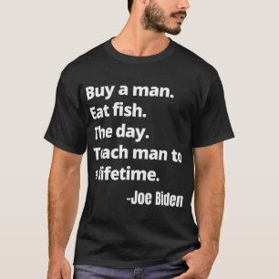 T-shirt Acheter Un Homme Manger Poisson Le Jour Enseigner