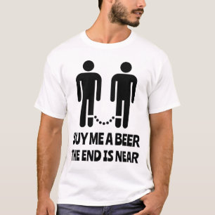 T-shirt Achetez-moi une bière que l'extrémité est près du