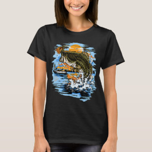 T-shirt Achondrostoma à grande bouche sautant après leurre