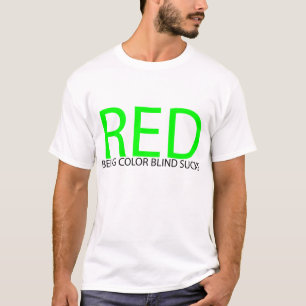 T-SHIRT ACHROMATOPSIE SUCKS_RED