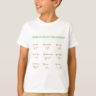 T-shirt Acides aminés - d'où obtenez-vous votre protéine ?