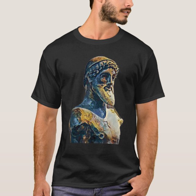 T-shirt Acient Italie Statue romaine Enseignant Abstrait 6 (Devant)