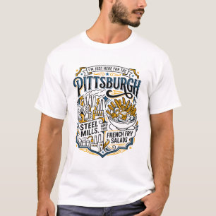 T-shirt Aciéries de Pittsburgh et salades de frites frança