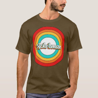 T-shirt Ackerman Nom Chemise Ackerman Vintage Cercle Acker